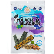 Load image into Gallery viewer, UNCLE NICK Korean Super Snacks - Black &amp; Black Seaweed Snack with Buckwheat and Sesame Seeds

